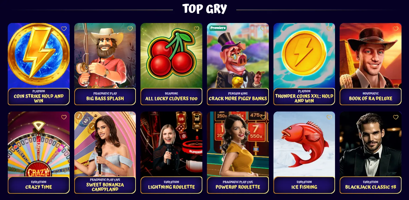 Najpopularniejsze automaty w Spingranny casino